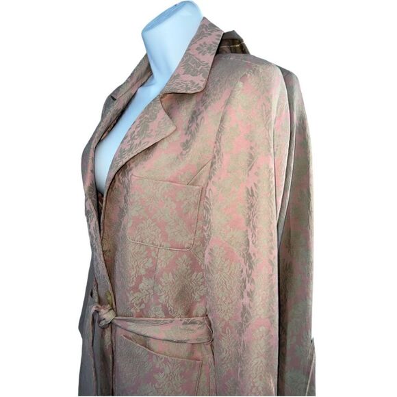 NORDSTROM VIEW SUITS Pink & Blush Brocade Floral Tapestry Coat Size 4 - Picture 5 of 11